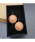 Earrings | Koorie Tales | Sunset Meeting | Domed Earrings | Short